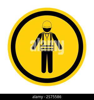 Symbol Wear Life Jacket Isolate On White Background Stock Vector