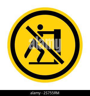 Symbol No Reaching label Stock Vector