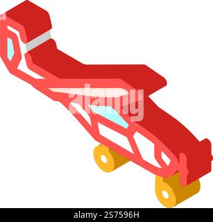 light sport airplane aircraft isometric icon vector. light sport airplane aircraft sign. isolated symbol illustration. light sport airplane aircraft isometric icon vector illustration Stock Vector