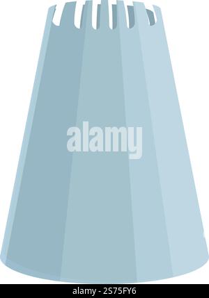 Icing nozzle tip icon cartoon vector. Bag cake. Bakery celebration. Icing nozzle tip icon cartoon vector. Bag cake Stock Vector