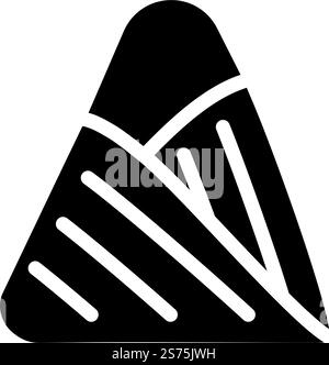 triangular bandage first aid glyph icon vector illustration Stock ...