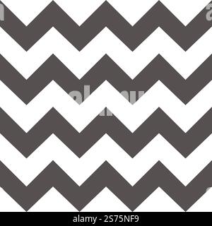 Zig zags decorative adornment. Geometric motif, curved lines ornament, Christmas xmas vibes. Seamless pattern, wallpaper or wrapping paper decor, textile background print. Vector in flat style. Zig zags decorative adornment. Geometric motif, curved line Stock Vector