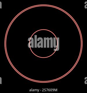 Neon electric symbol type cooking surfaces sign utensil destination panel red color vector illustration image flat style light. Neon electric symbol type cooking surfaces sign utensil destination panel red color vector illustration image flat style Stock Vector