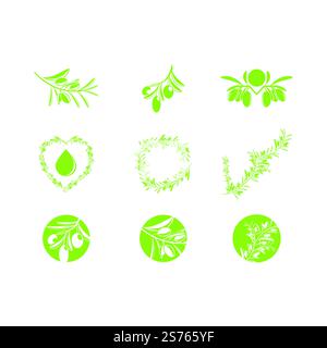 olive icon vector illustration symbol design template Stock Vector