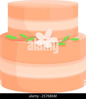 Wedding cake topper icon cartoon vector. Groom party. Bakery food. Wedding cake topper icon cartoon vector. Groom party Stock Vector