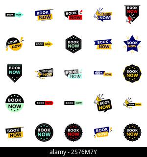 25 Eye-catching Book Now Banners to Help You Stand Out Stock Vector