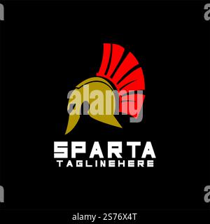 spartan logo icon designs vector Stock Vector