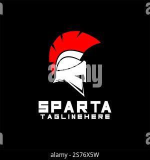 spartan logo icon designs vector Stock Vector