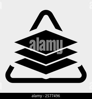 Layers Icon Symbol Sign Isolate On white Background,Vector Illustration Stock Vector