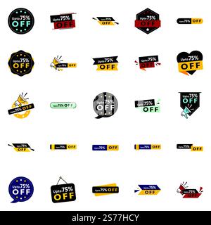 Up to 70% Off 25 Versatile Vector Banners for All Your Sale Branding Needs Stock Vector
