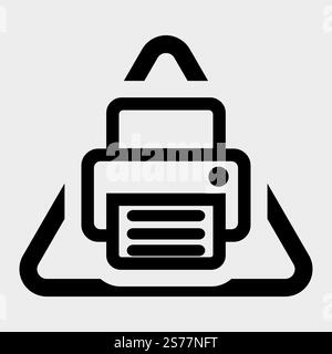 Fax Icon Symbol Sign Isolate on White Background,Vector Illustration EPS.10 Stock Vector