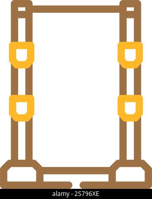 power rack fitness sport color icon vector illustration Stock Vector ...