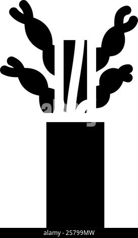 twisted pair cable glyph icon vector. twisted pair cable sign. isolated symbol illustration. twisted pair cable glyph icon vector illustration Stock Vector