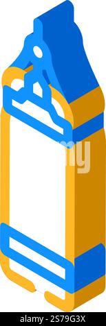 punching bag fitness sport isometric icon vector. punching bag fitness sport sign. isolated symbol illustration. punching bag fitness sport isometric icon vector illustration Stock Vector
