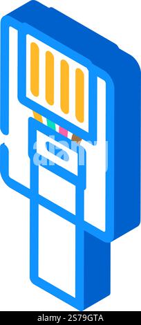 phone wire cable isometric icon vector illustration Stock Vector Image ...