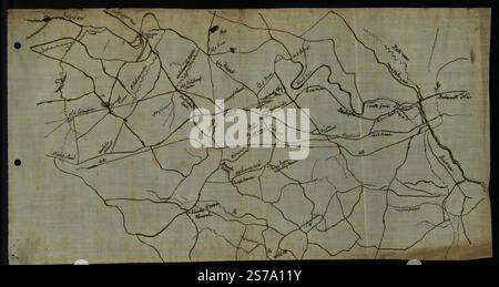 [Map of the vicinity of Chancellorsville, Va.] 1863 Stock Photo