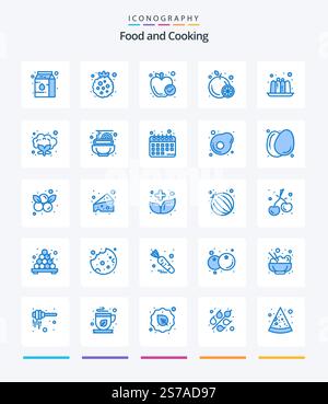 Food 25 Blue icon pack including . fruit. food Stock Vector Image & Art ...