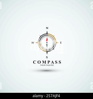 Compass logo design vector template Stock Vector