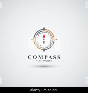 Compass logo design vector template Stock Vector
