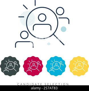 Human Resource - Candidate Selection - Stock Icon as EPS 10 File Stock Vector