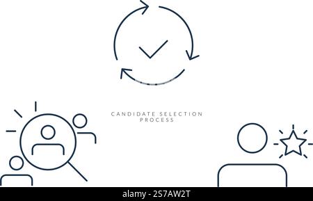 Human Resource - Candidate Selection - Stock Icon as EPS 10 File Stock Vector