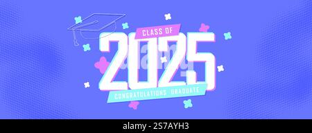 congratulations graduates poster with hat Stock Vector Image & Art - Alamy