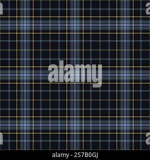 Plaid seamless pattern. Check line. Repeating tartan checks design. Repeated scottish stripe flannel. Scotland fabric prints. Gingham twill lattice Stock Vector