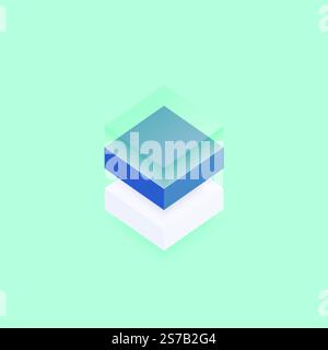 Creative background pattern from connected hexagons Stock Vector
