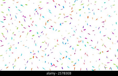 Abstract fluid blob shape spread confetti vector illustration. Random colored Random party and celebration template. Stock Vector