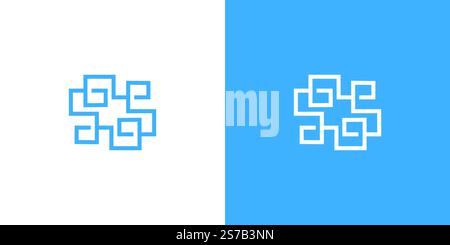 Unique and sophisticated The digital Cloud logo design Stock Vector