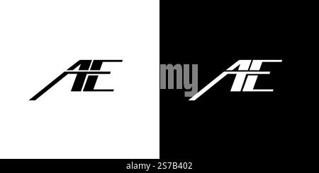 Sophisticated and modern AE  logo design Stock Vector