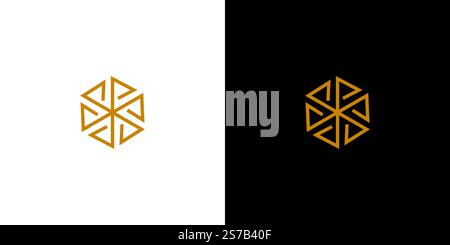 Unique and modern  initial SSS  logo design Stock Vector