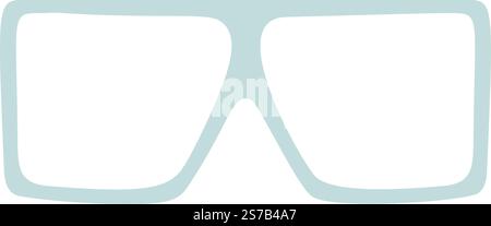 Stylish light green sunglasses featuring a thick frame offer protection from the sun s glare while enhancing the cool factor of any summer outfit, per Stock Vector