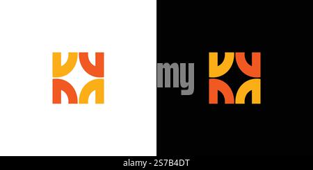 Unique and modern K spark logo design Stock Vector