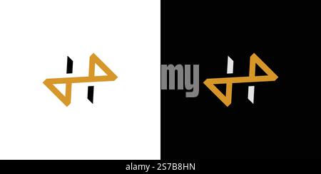 Infinity H logo design is unique and modern Stock Vector