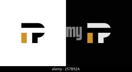 Unique and modern letter TP logo design Stock Vector