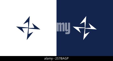 Modern and simple star icon logo design Stock Vector