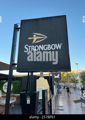 Strongbow Sign Outdoor Sign in Costa Adeje advertising various Milkshake flavours ...