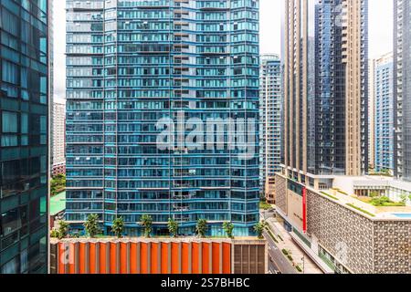 Modern green buildings in Bonifacio Global City, Manila, Philippines ...