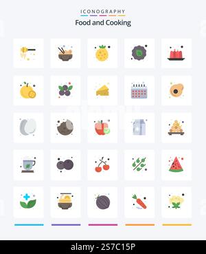 Food 25 Flat icon pack including . . milk. ice cream. cream Stock ...