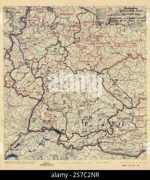 [July 1, 1945], HQ Twelfth Army Group situation map. 1945 by Allied ...
