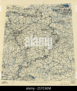 [April 19, 1945], HQ Twelfth Army Group situation map. 1945 by Allied ...