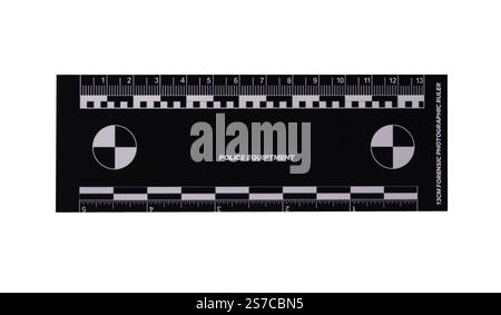 crime scene forensic ruler on transparent background. High quality ...