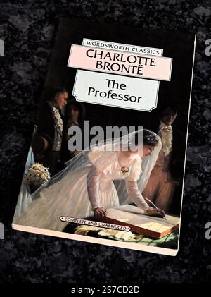 The Professor by Charlotte Bronte. Book cover. Studio set up Stock ...