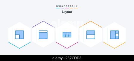 Layout 25 Blue icon pack including layout. chart. ui. interface. arrow ...