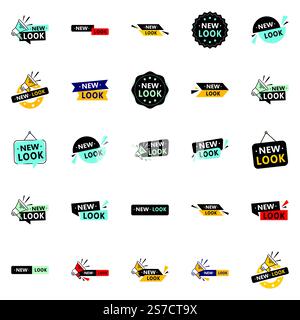 25 Fresh Vector Images for a New Look in your marketing materials Stock Vector