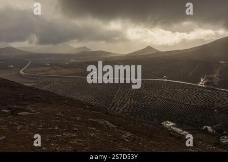 Lanzarote Road Trip Stock Photo