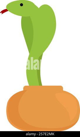 Snake box icon cartoon vector. Cute charmer. Indian man. Snake box icon ...