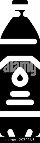 product water plastic bottle glyph icon vector illustration Stock ...