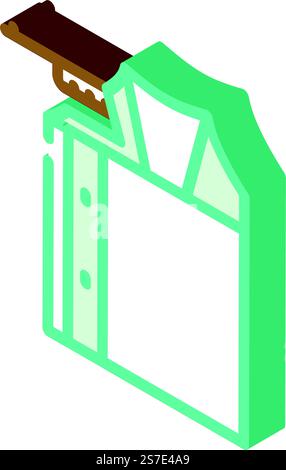 adventure tent vacation isometric icon vector. adventure tent vacation sign. isolated symbol illustration. adventure tent vacation isometric icon vector illustration Stock Vector